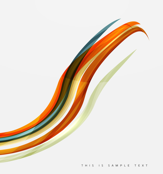 Listras de cor com efeitos de luz brilhante, fundo abstrato linha de onda
 - Vetor, Imagem