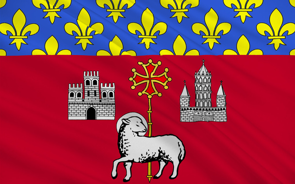 Toulouse zászlaja, Franciaország - Fotó, kép