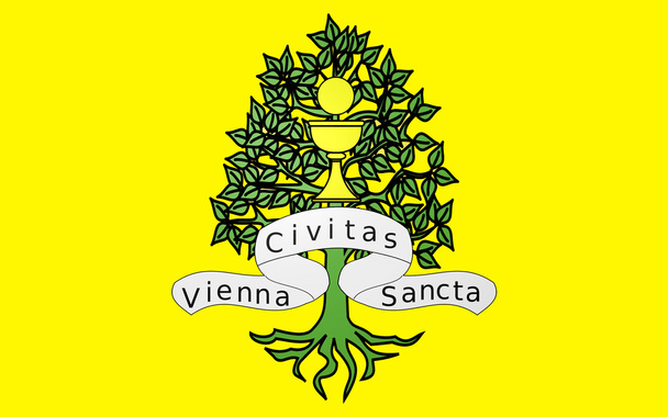Flag of Vienne, France - Photo, Image