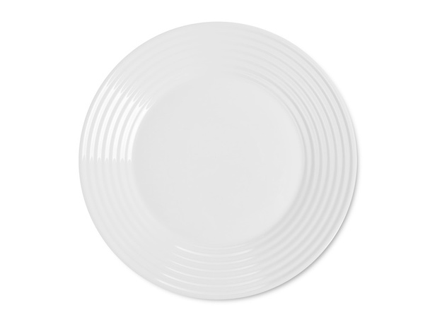 moderner Teller auf weiß - Foto, Bild
