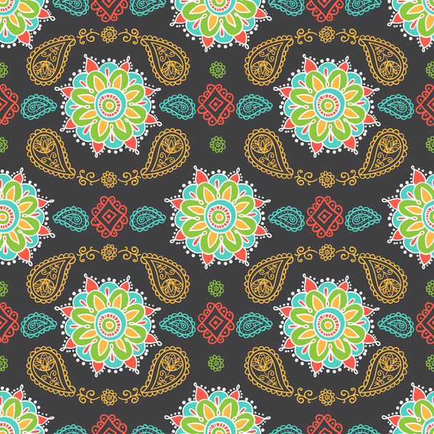 Ethnic seamless pattern.  - Вектор,изображение