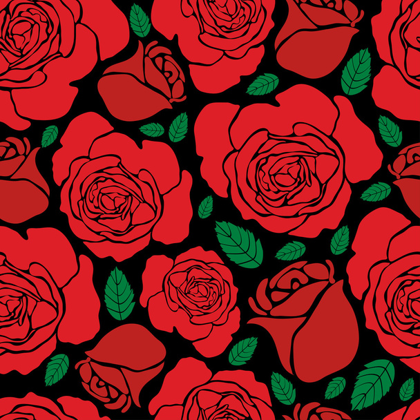 roses pattern  illustration - Vektör, Görsel