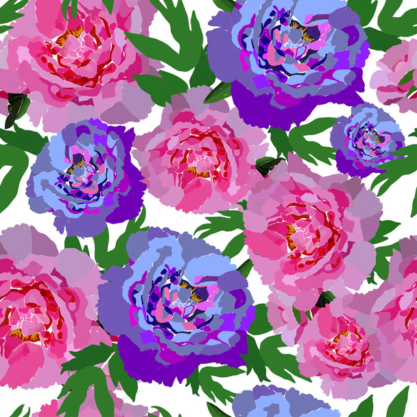 Flowers pattern illustration - Wektor, obraz