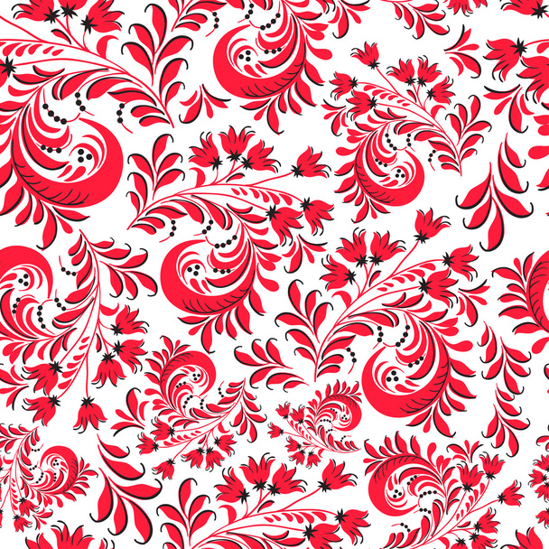 pattern in traditional Russian style Hohloma - Vector, afbeelding