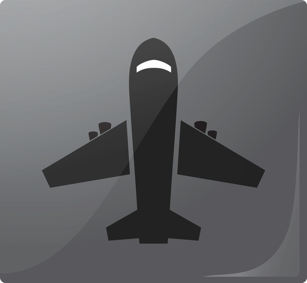 transportation airplane icon vector - Vector, Image