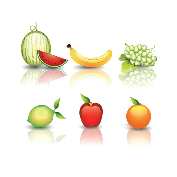 Lebensmittel Ikonen Cliparts Illustration - Vektor, Bild