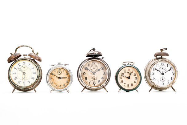 Collection of old alarm clocks - Foto, imagen