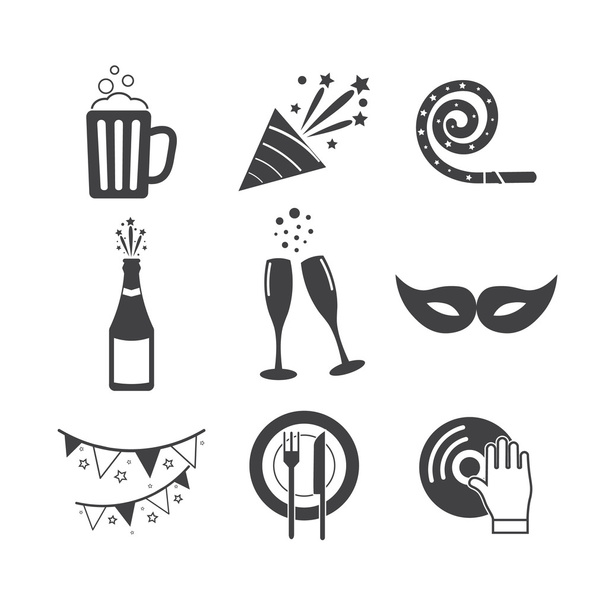 Set di icone di festa
  - Vettoriali, immagini