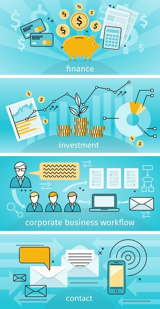 Business Concept Finance Investment - Vettoriali, immagini