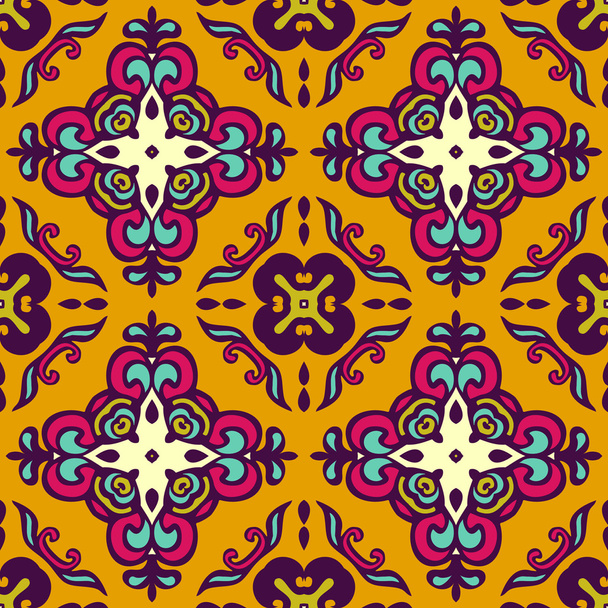 Abstract ethnic seamless pattern ornamental - Vektör, Görsel