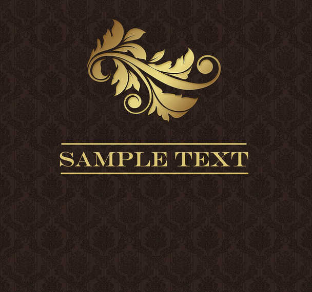 Brown background with stripes and place for text - Вектор,изображение