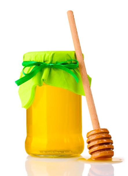 Honey isolated on white - Fotó, kép
