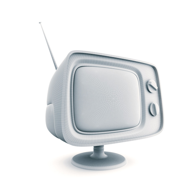 Retro Tv. şematik görünümü - Fotoğraf, Görsel