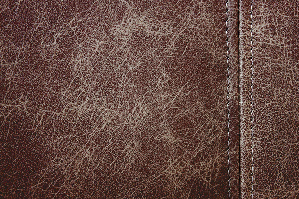 Texture red leather - Photo, Image