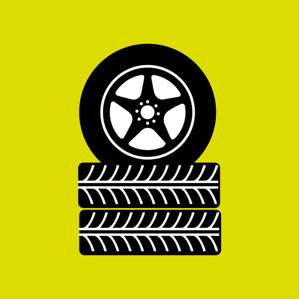 Design de pneus de carro
 - Vetor, Imagem