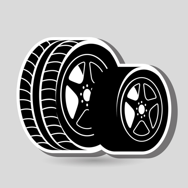 Conception des pneus de voiture
 - Vecteur, image