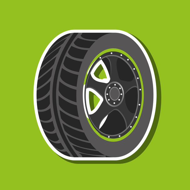 Diseño de neumáticos de coche
 - Vector, Imagen