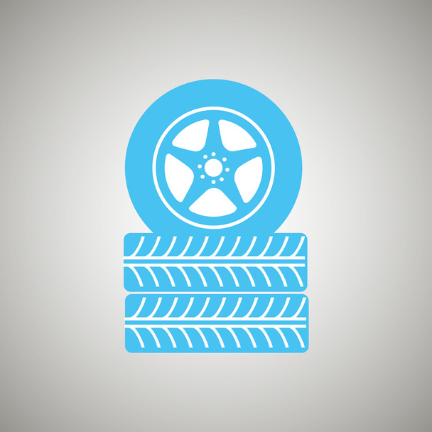 Design de pneus de carro
 - Vetor, Imagem