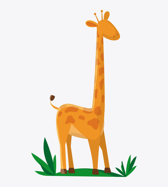 Giraffe icon. Animal design. Safari concept - Vector, Image