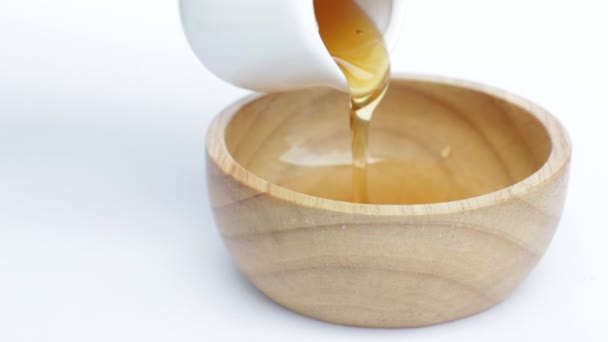 Despejar mel doce para ingrediente saudável
 - Filmagem, Vídeo
