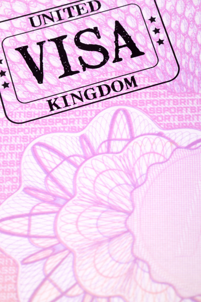 страница паспорта иммиграционной службы Великобритании закрыть, скопировать пространство, вертикаль
 - Фото, изображение