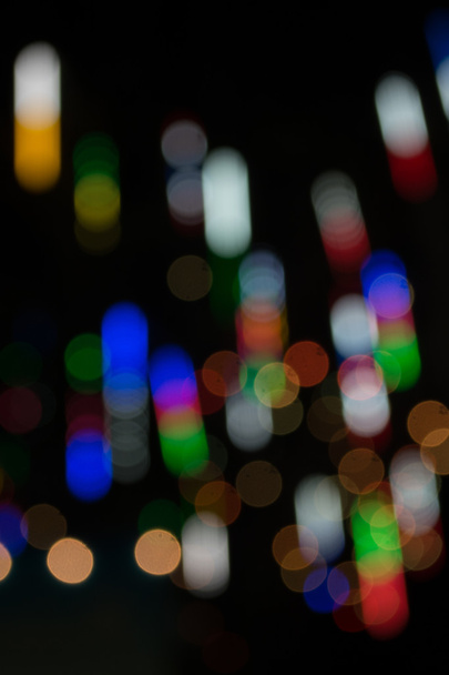 Bokeh from lights at Red Cross fair - Foto, afbeelding