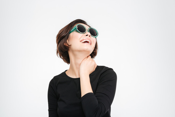 Happy woman in sunglasses - Zdjęcie, obraz