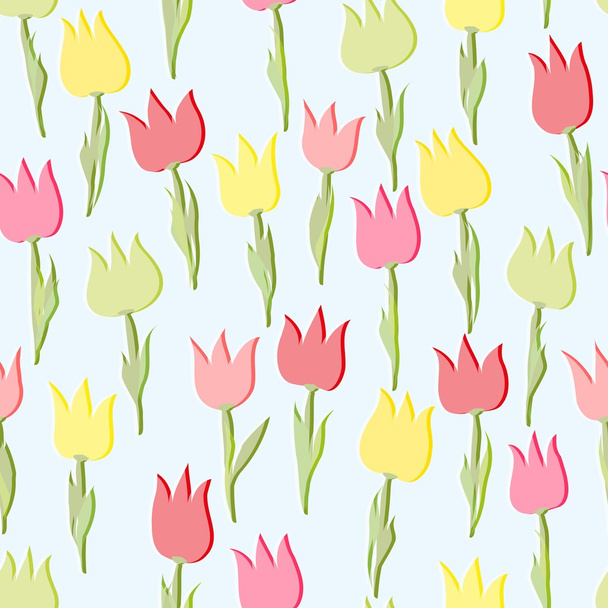 Abstract flower seamless pattern background - ベクター画像
