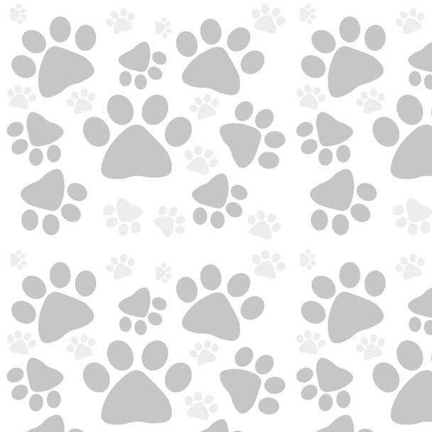Cat paw print pattern - Vektor, obrázek