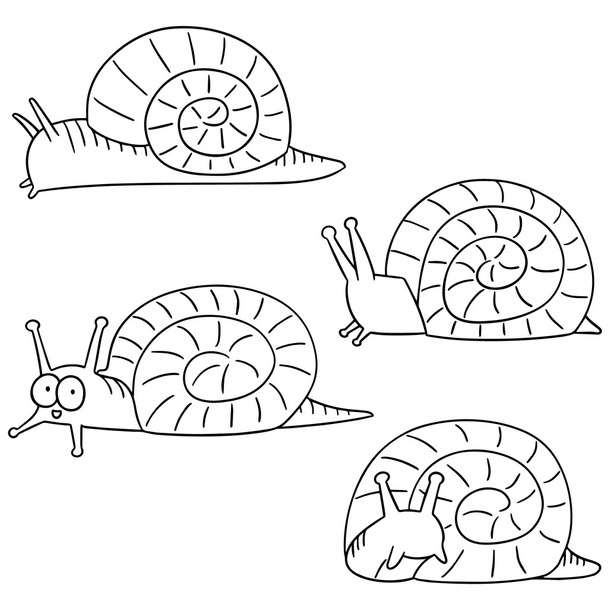 jeu vectoriel d'escargots
 - Vecteur, image