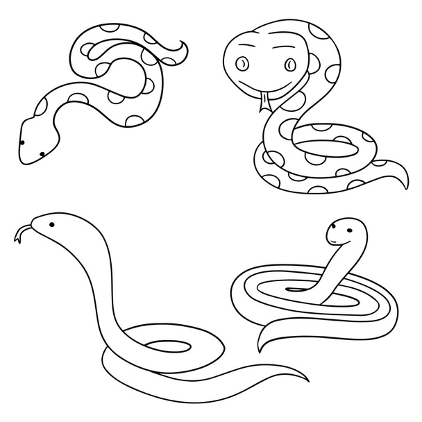 векторный набор змей
 - Вектор,изображение