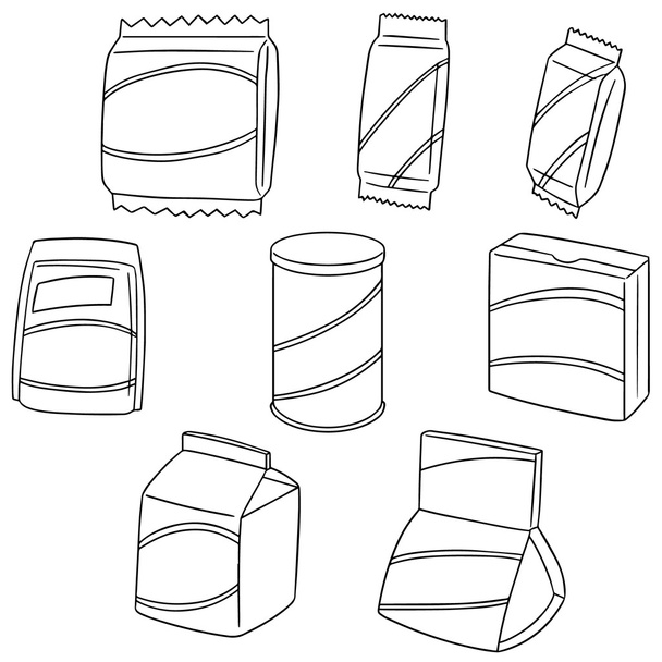 vector set of snack - Vector, Image