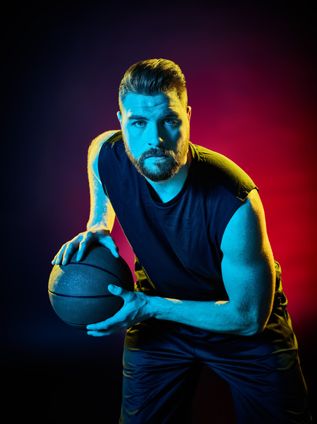 basketball player man Isolated - Foto, imagen