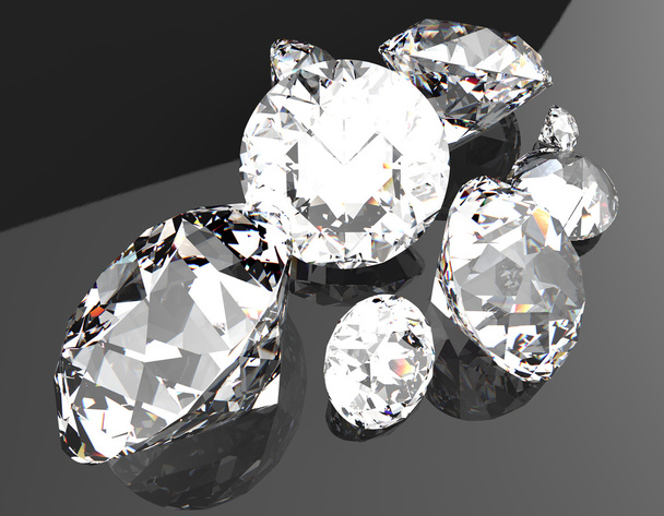 pedras preciosas renderizar 3d
 - Foto, Imagem