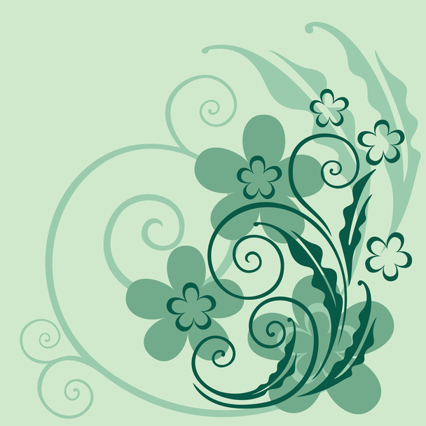 dekorative florale Hintergrund - Vektor, Bild
