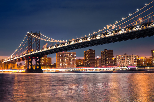 マンハッタン橋の nyc - 写真・画像