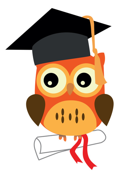 An illustration of a wise owl - Vector, Image
