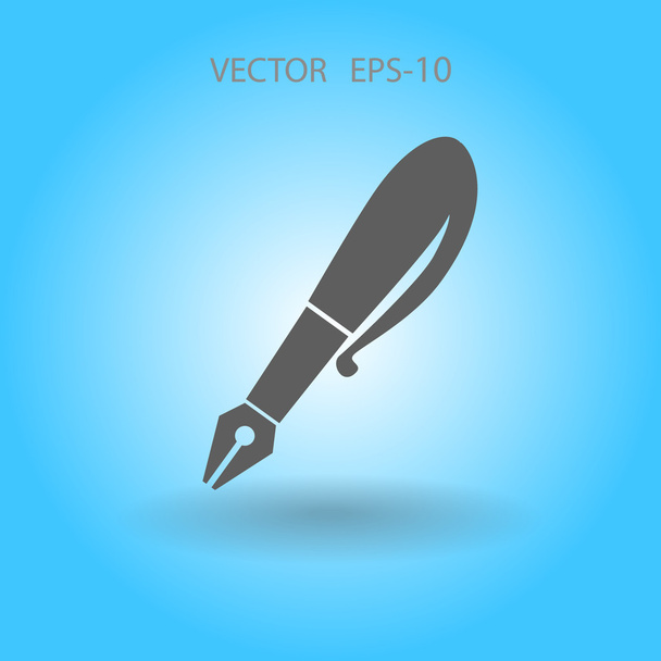 Flat  icon of pen - Vecteur, image