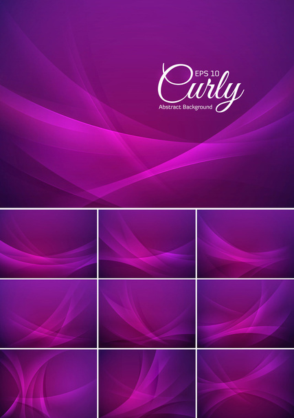 Curly abstract background - Vektor, kép