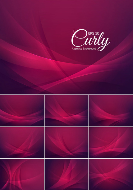 Curly abstract background - Vector, afbeelding