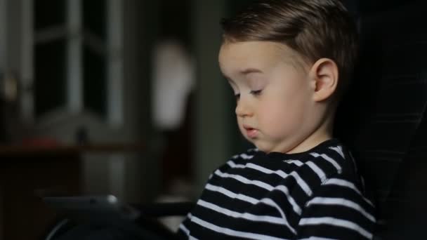 Little Boy with Tablet PC - Кадри, відео