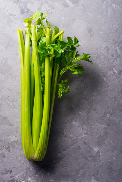 fresh celery on the grey background - Foto, Bild