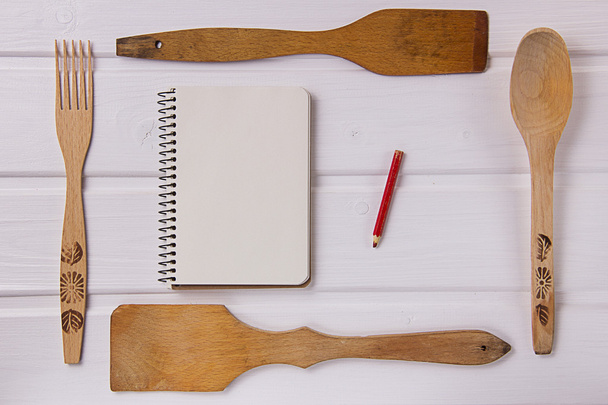 ξύλινο κουζίνα εργαλεία - Φωτογραφία, εικόνα