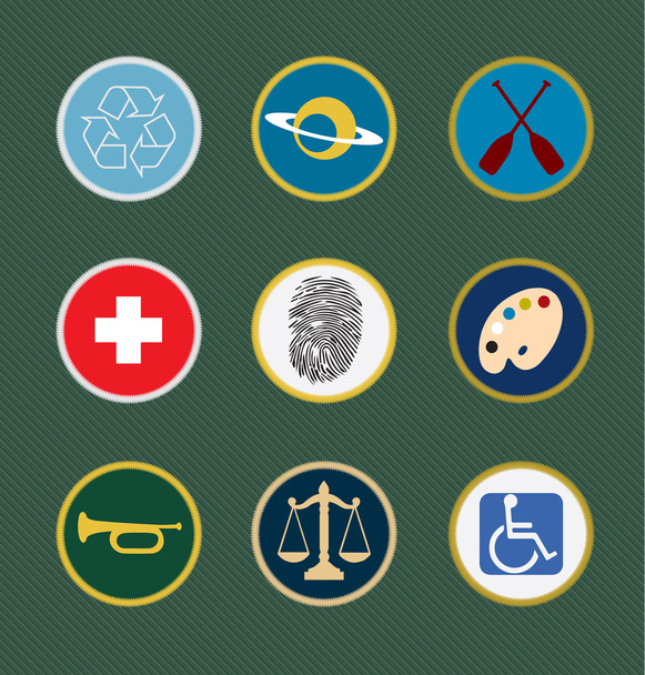 Scouts Merit Badges - Vector, Image
