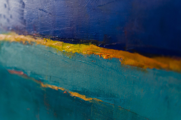Kolorowe Abstrakcyjne malarstwo olejowe tła. Olej na płótnie tekstury - Zdjęcie, obraz