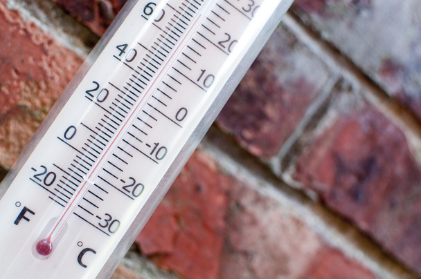 Thermometor measuring hot summer weather - Φωτογραφία, εικόνα