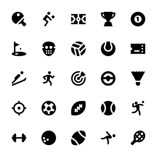 Sports and Games Vector Icons 1 - Vector, imagen