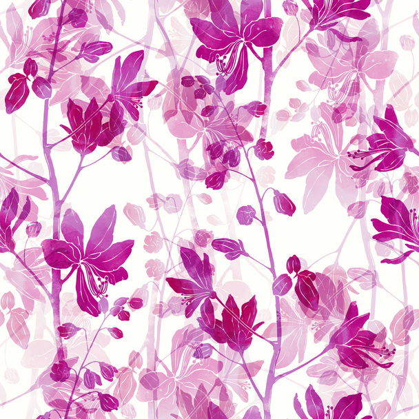 Νότιο λουλούδι. ομαλή μοτίβο - Φωτογραφία, εικόνα