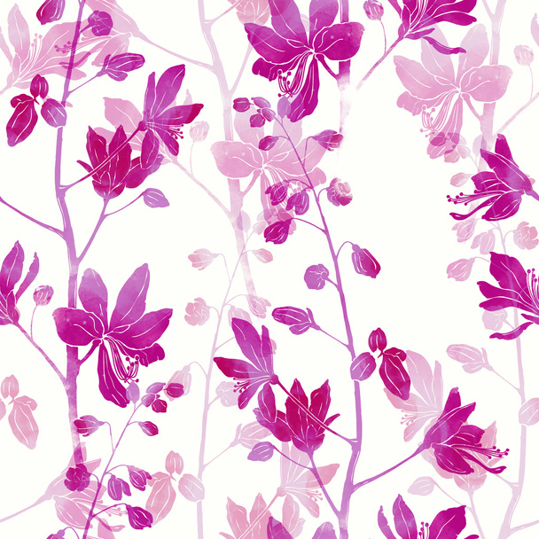 южный цветок. бесшовный узор
 - Фото, изображение