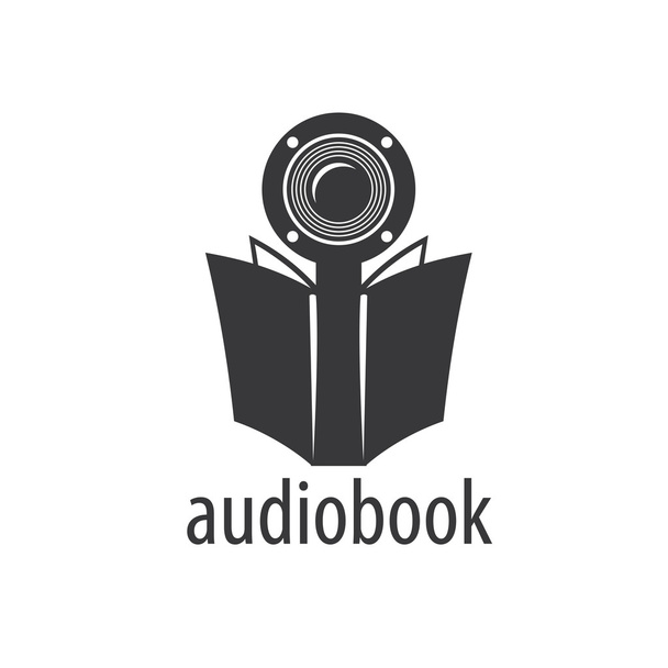 Audiokniha. Vektorové logo šablona - Vektor, obrázek